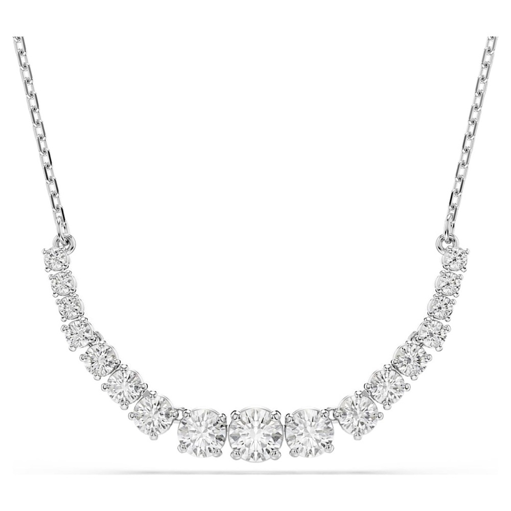 Matrix Necklace  NWT
Gradient of round cuts, White, Rhodium Plated
